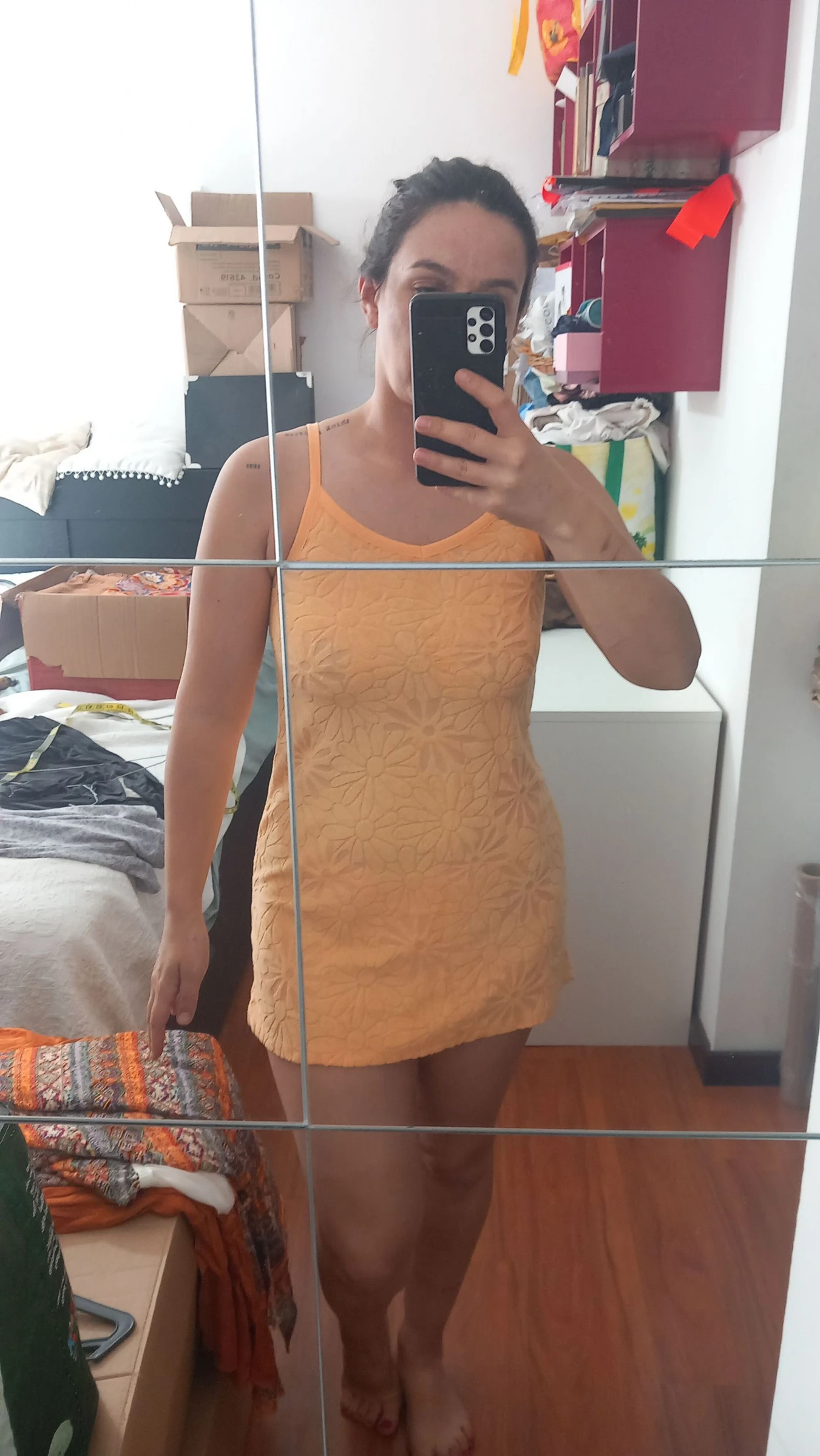 Oranje mini-jurk, Old Navy Fit's S | Y2k – photo 8